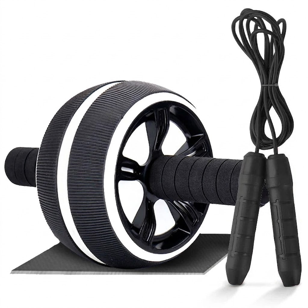 Rodillo Abdominal Pro + Comba de Alta Velocidad
