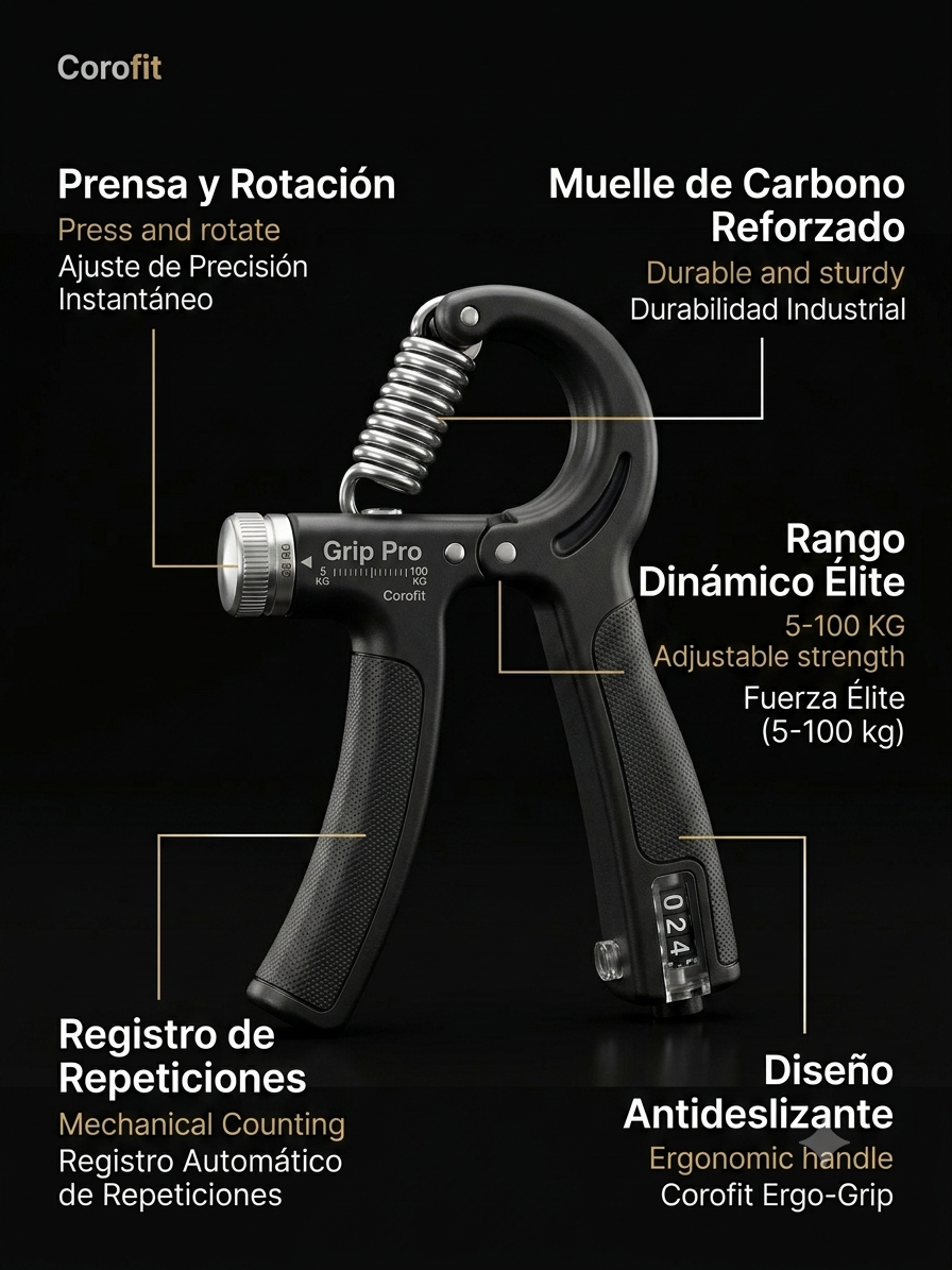 Grip de Fuerza Regulable Premium