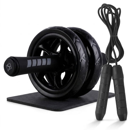 Rodillo Abdominal Pro + Comba de Alta Velocidad