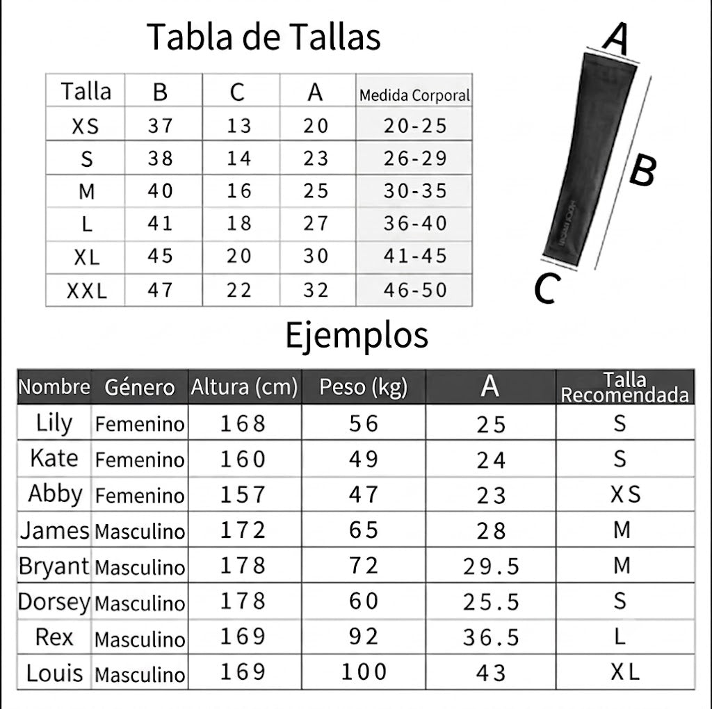 Mangas de Compresión Deportiva Pro-Fit
