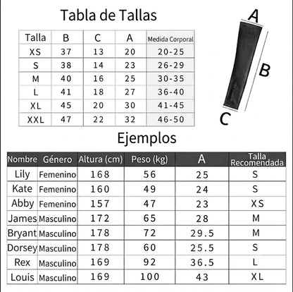 Mangas de Compresión Deportiva Pro-Fit